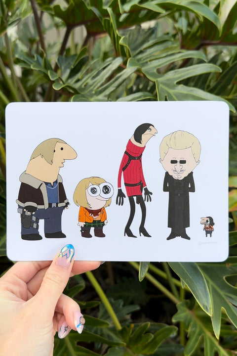 RE4 SMILING FRIENDS (Resident Evil) POSTCARD-PRINT