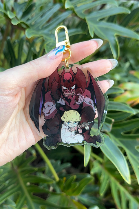 DEVILMAN & RYO (Devilman Crybaby) - ACRYLIC KEYCHAIN