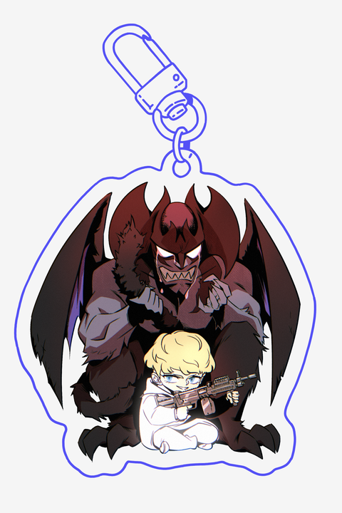 DEVILMAN & RYO (Devilman Crybaby) - ACRYLIC KEYCHAIN