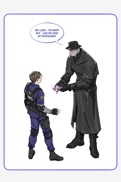 Mr X Leon Fanboy (Resident Evil) POSTCARD-PRINT