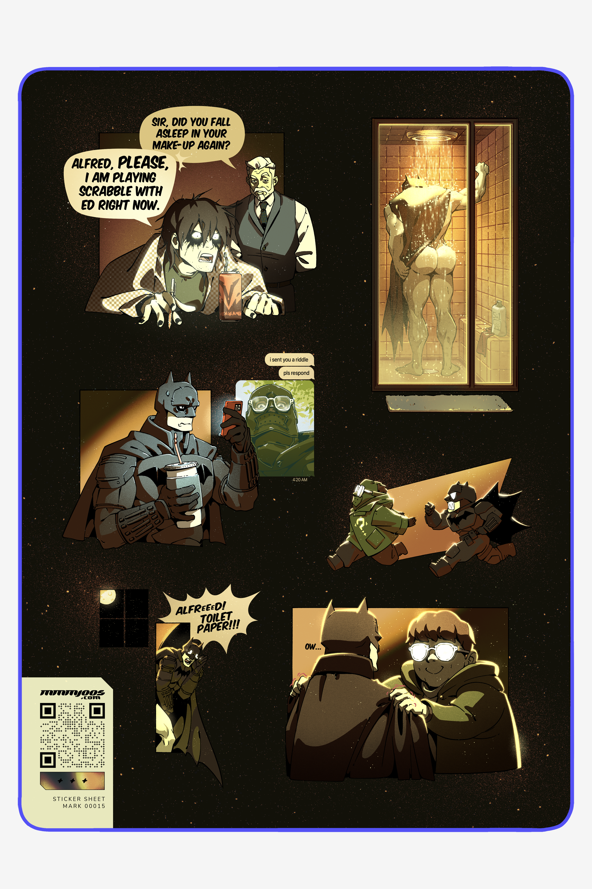 The Riddler Gotham Sticker BATMAN & THE RIDDLER (Batman) - STICKERS – MMMJOOS